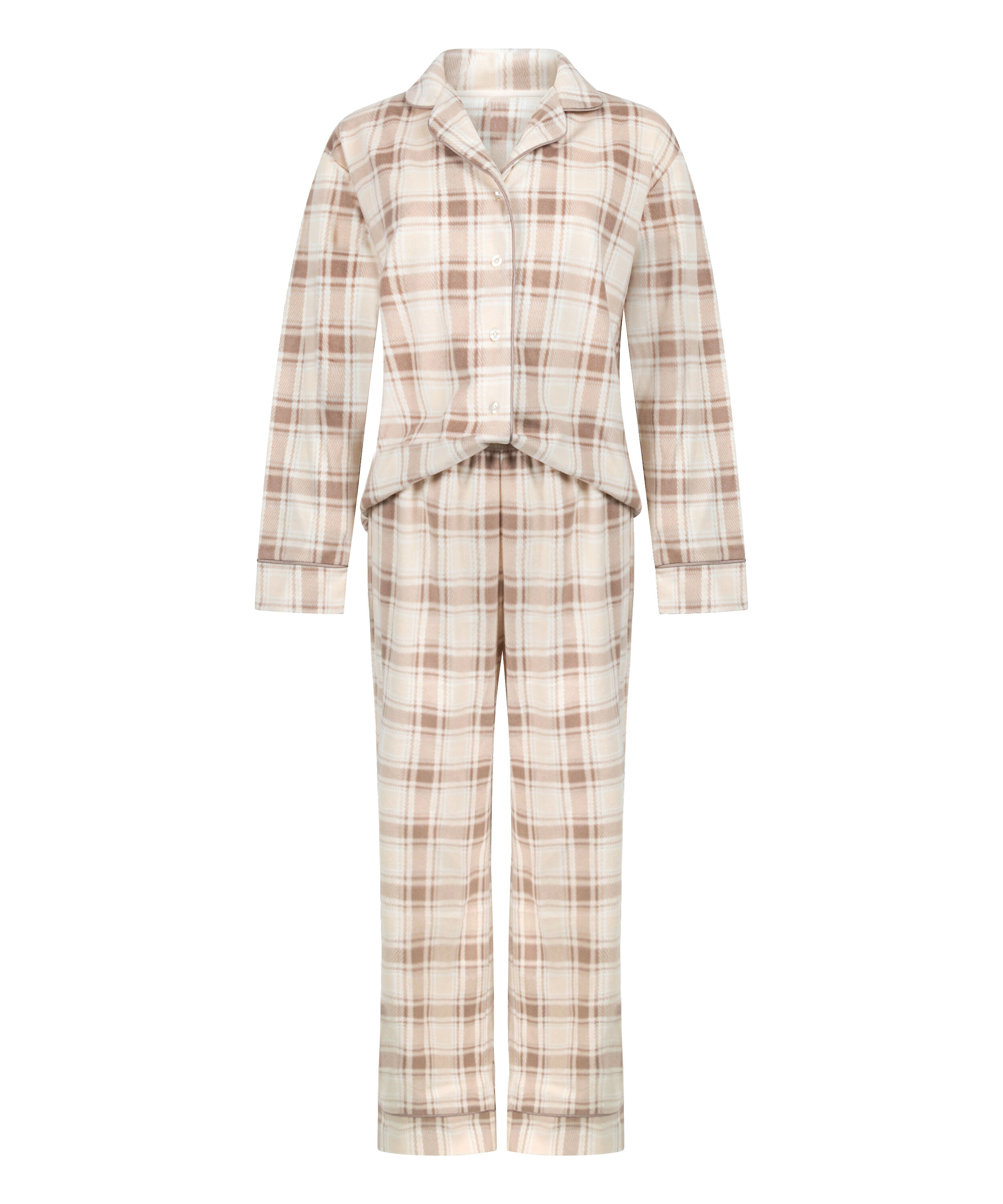 Pyjamas polarfleece, Hvid