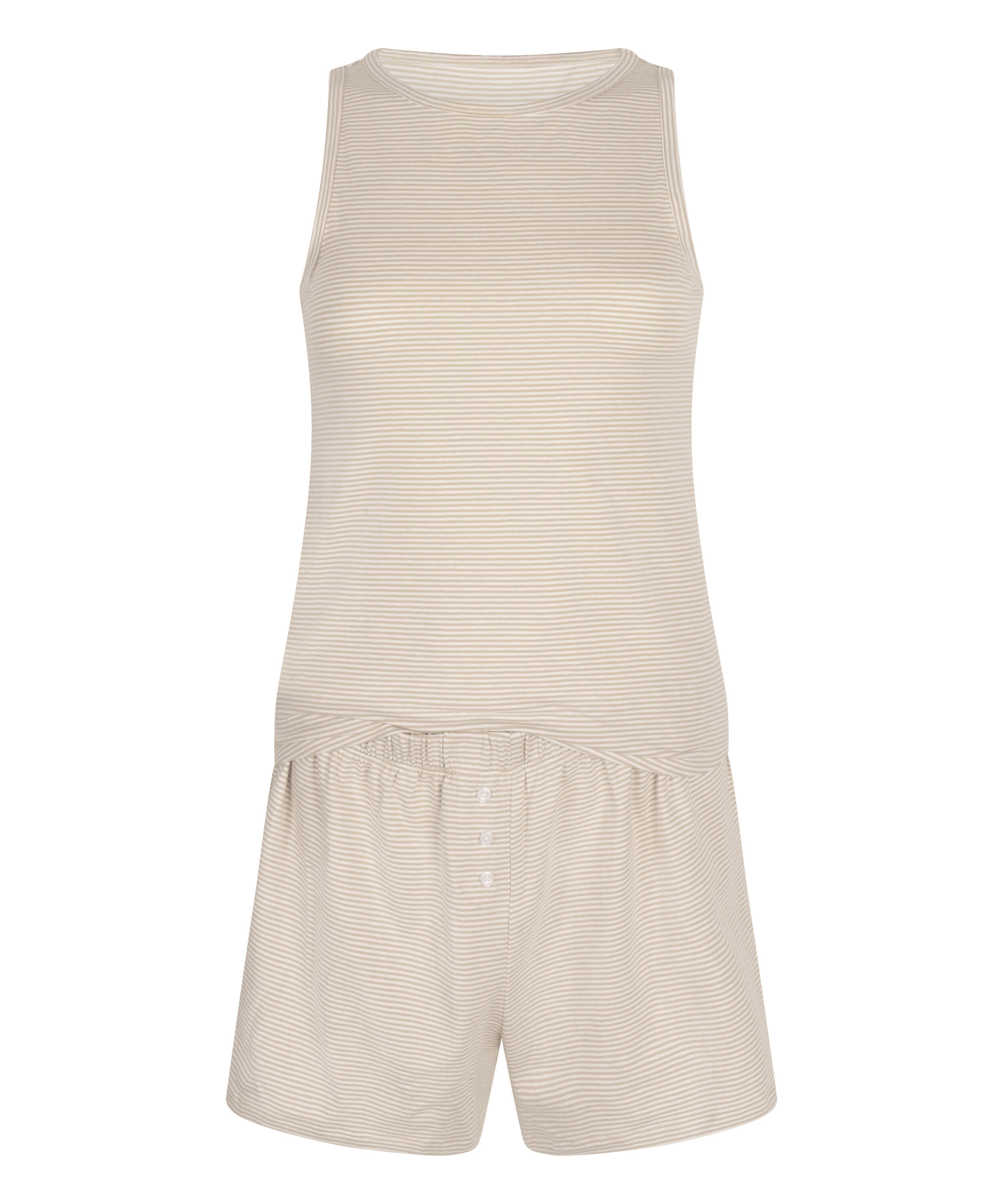 Pyjamas&aelig;t Singlet Jersey, Beige