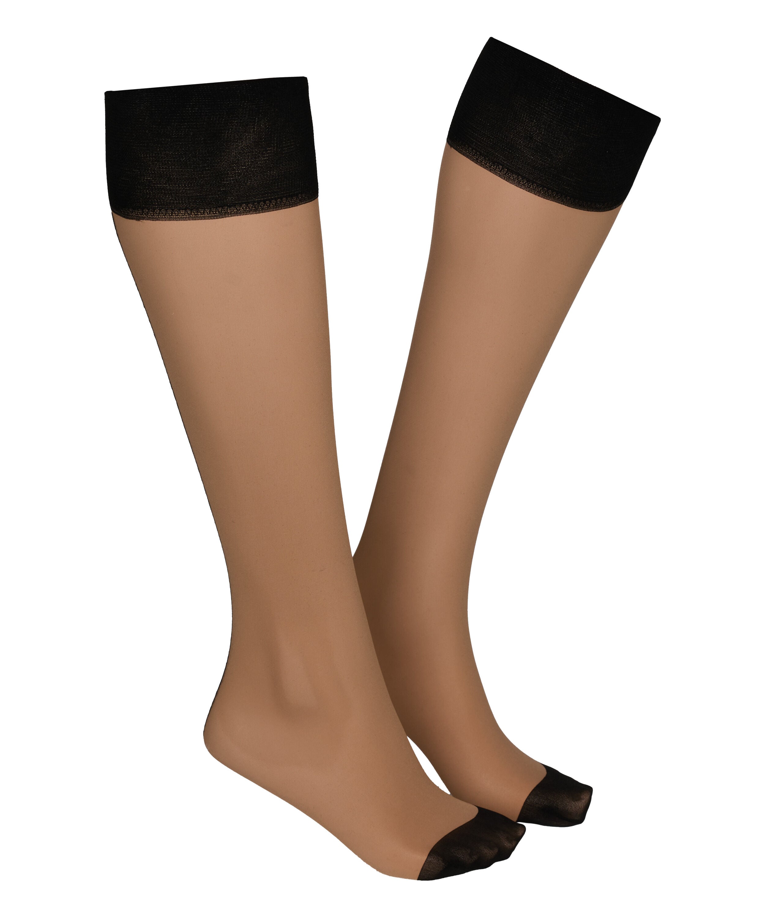Sheer Strømper Back Seam, Beige Sheer Strømper Back Seam, Beige