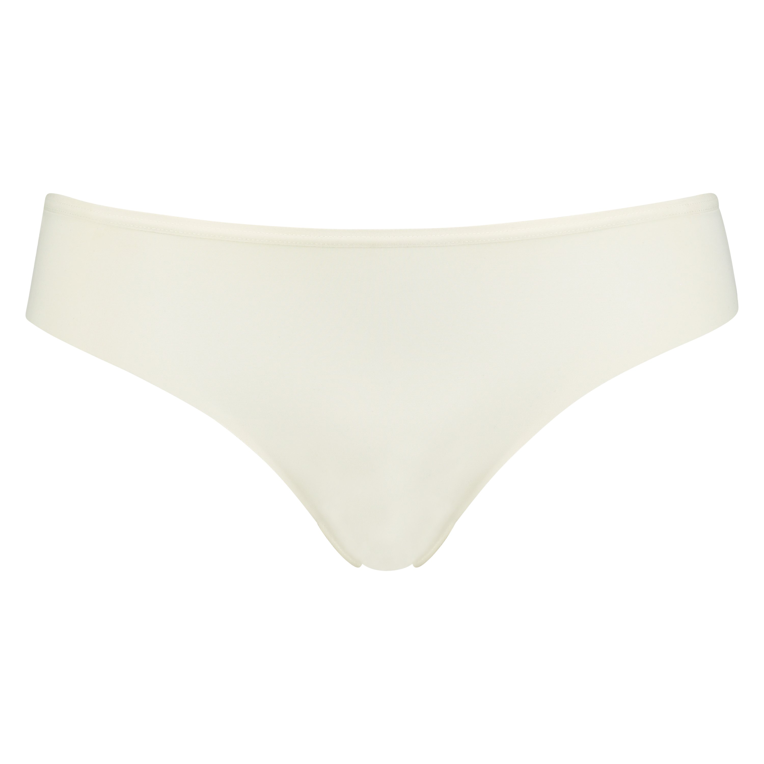 Usynlig brasiliansk trusse Lace Back, Hvid, main