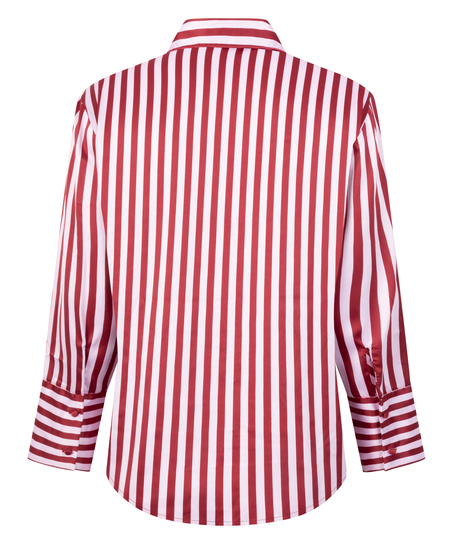 Langærmet satinjakke, Lyserød