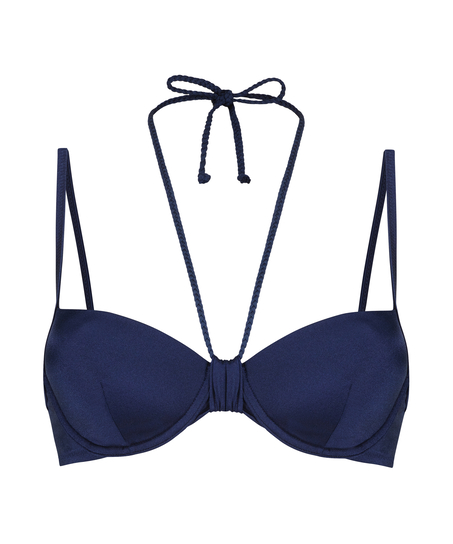 Formstøbt bøjle-bikinitop Luxe, blå