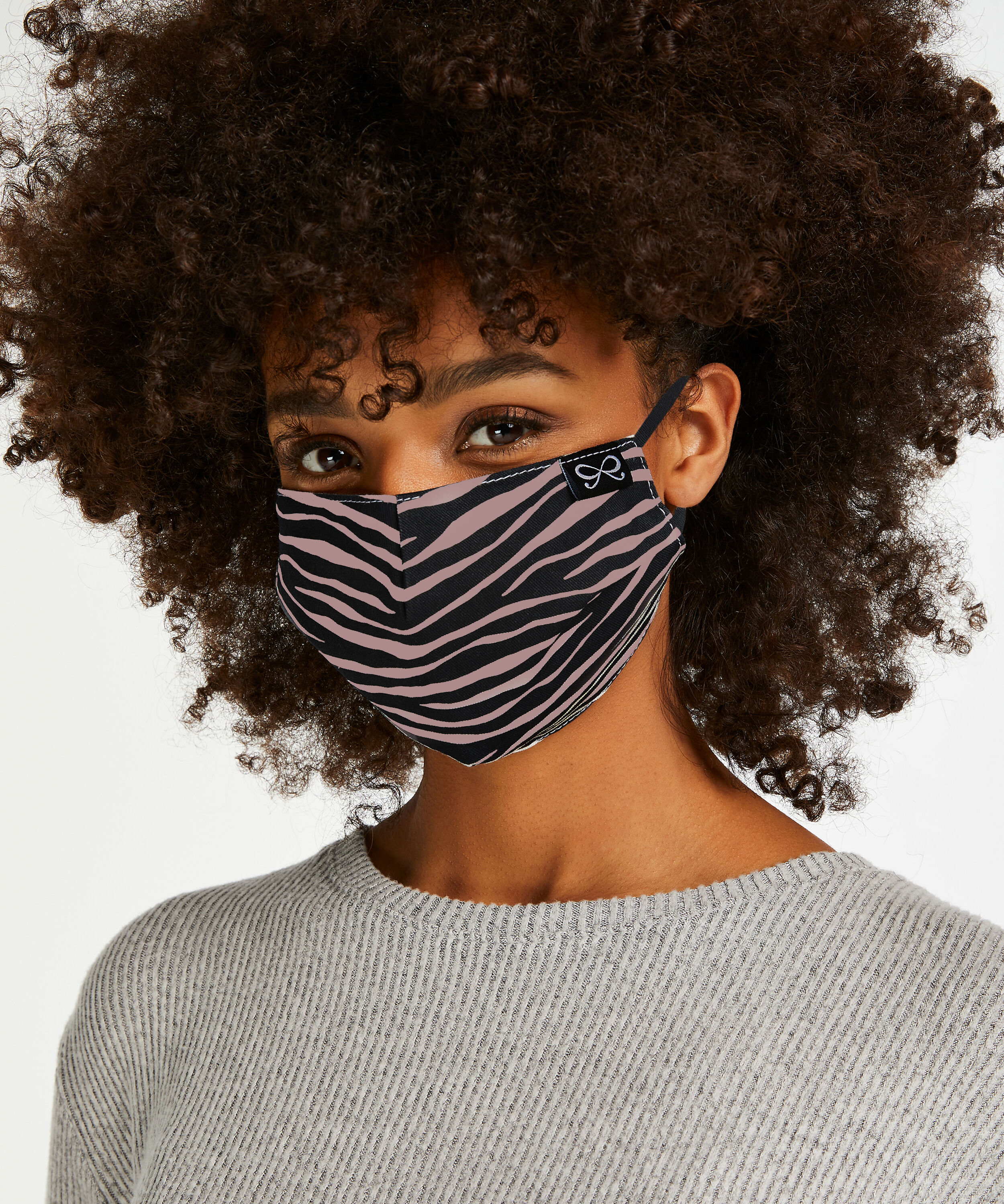 Mundbind Bomuldshjerte, Brown