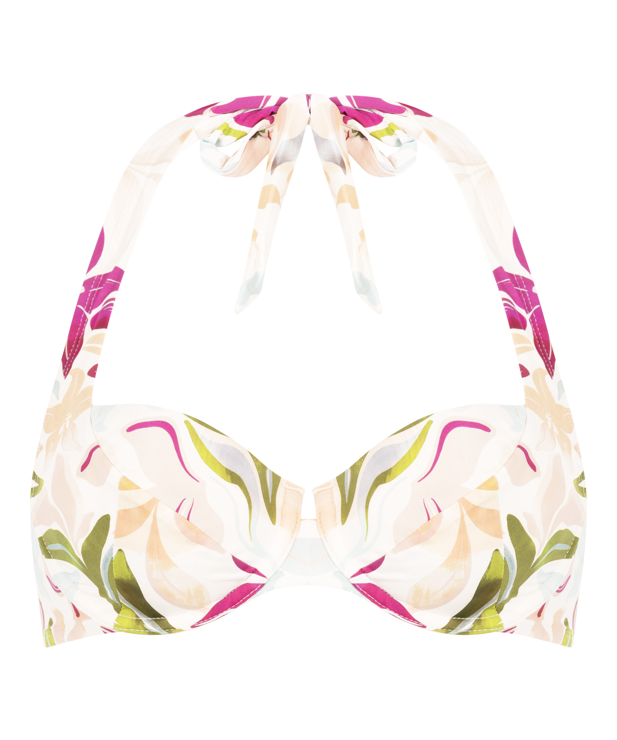 Ikke-formst&oslash;bt bikinitop med b&oslash;jle Ayanna, Hvid