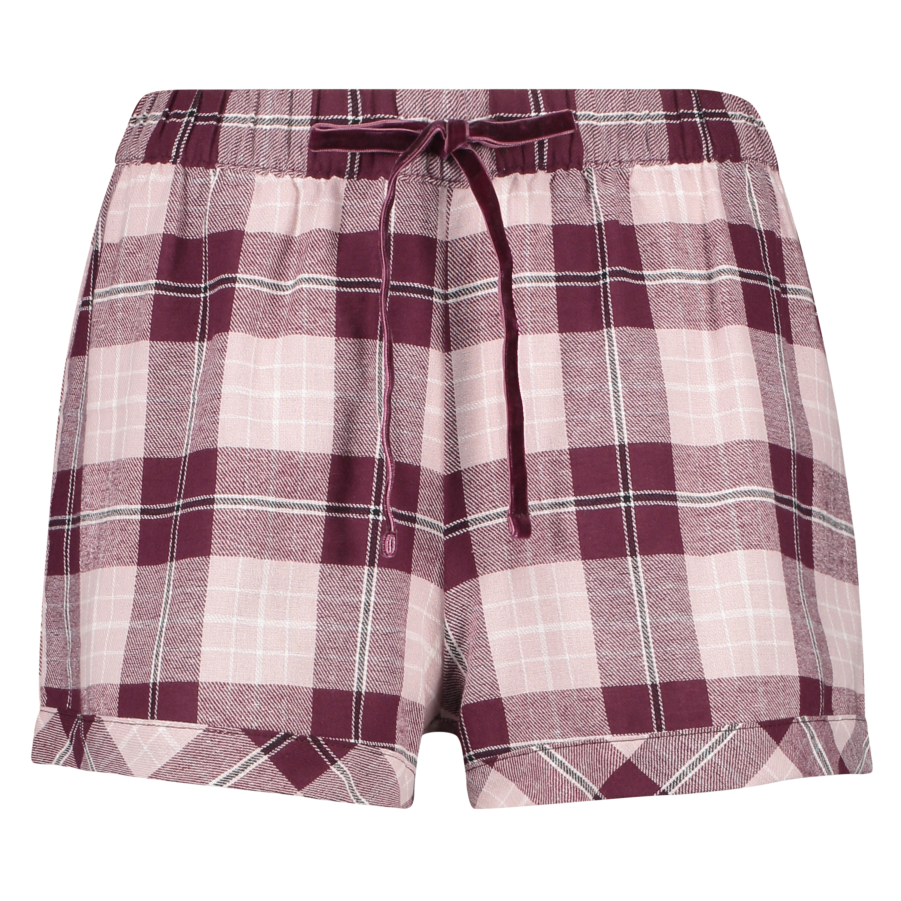 Short Twill Check, Rød, main
