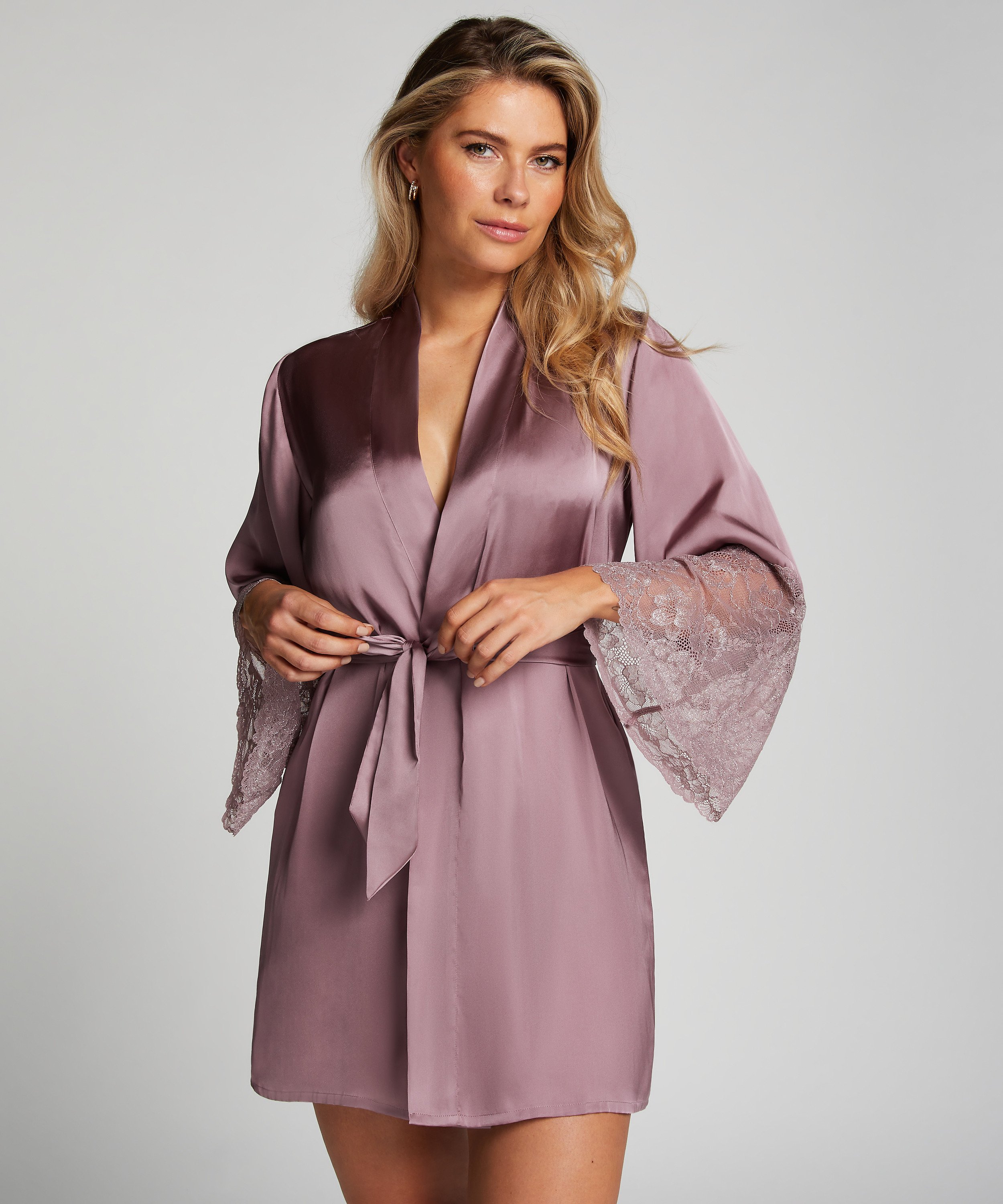 Kimono Satin, Lilla, main