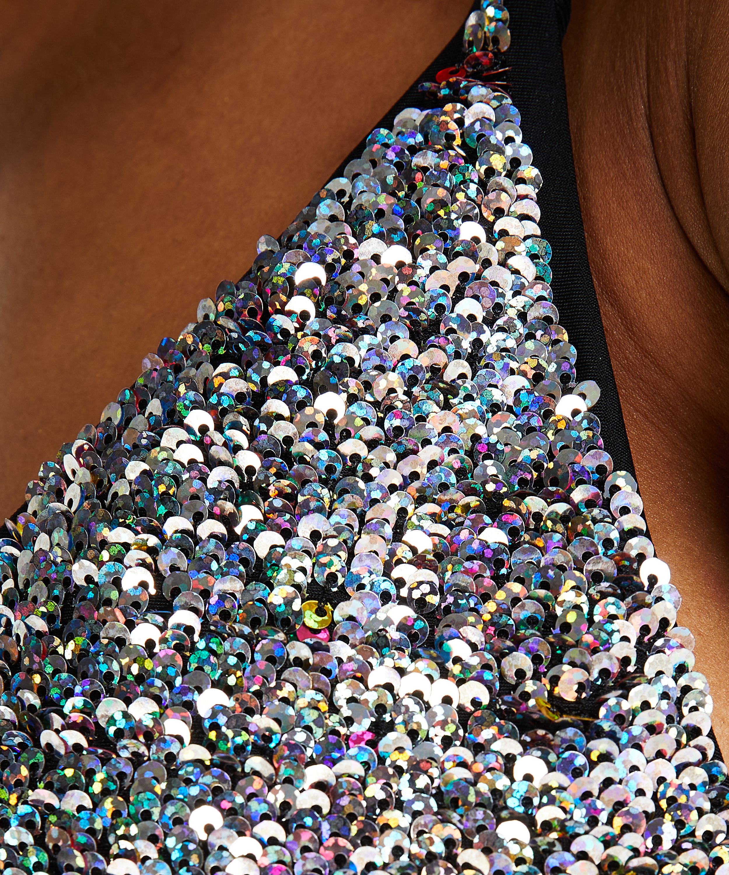 Triangle bikinitop Pride, Sort, main