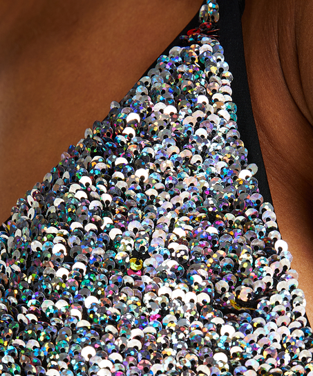 Triangle bikinitop Pride, Sort