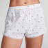 Pyjamasshorts Pointelle, Hvid