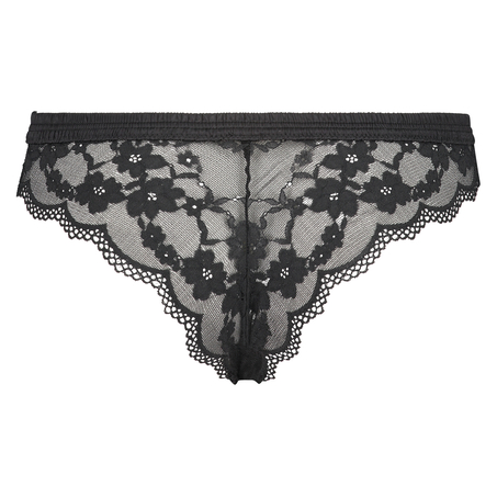 High leg brasiliansk trusse Iva, sort