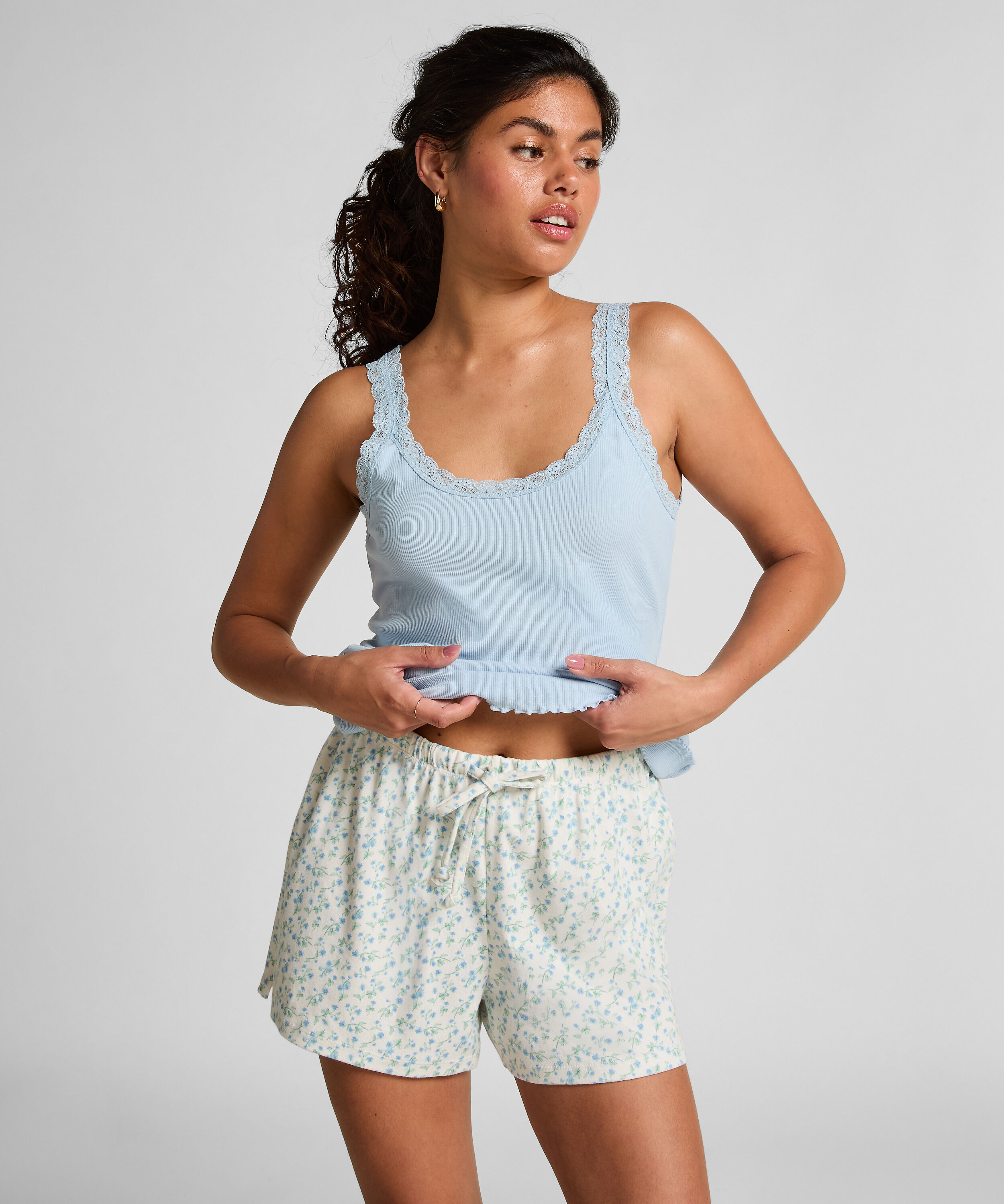 Shorts Cotton, Hvid