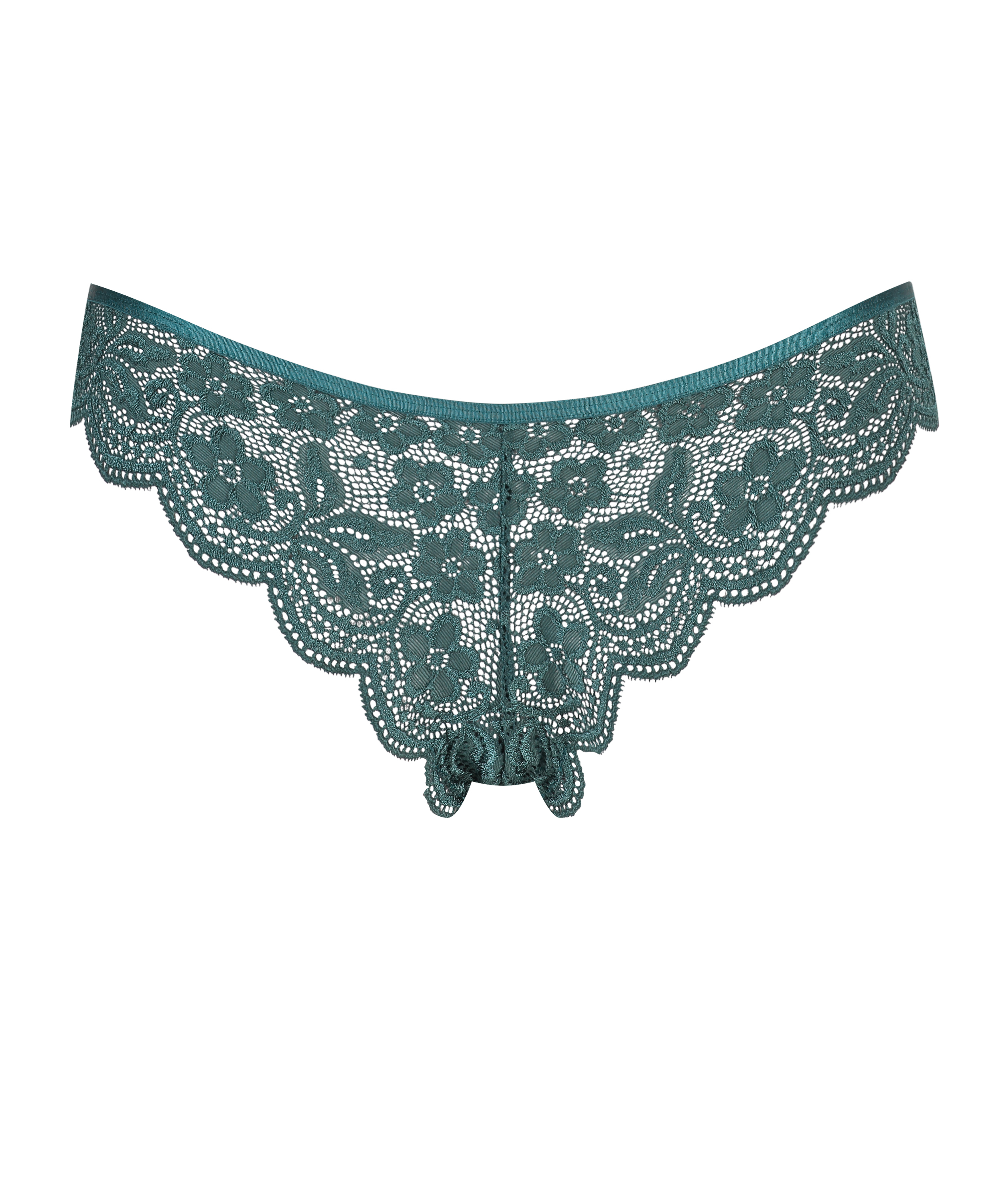 High leg brasiliansk trusse, bl&aring;, main