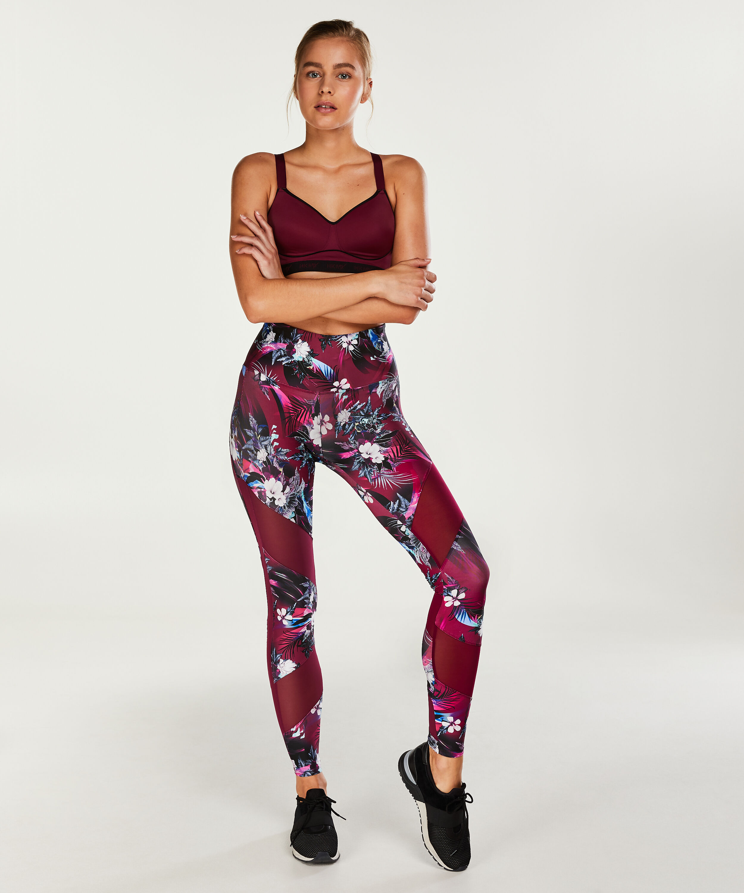 HKMX High Waisted sportsleggings, level 2, lilla