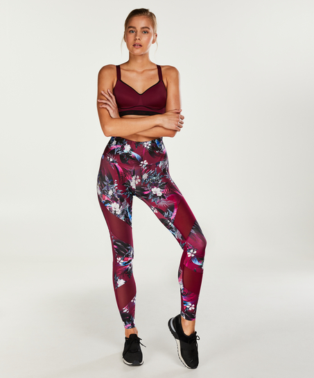 HKMX High Waisted sportsleggings, level 2, lilla