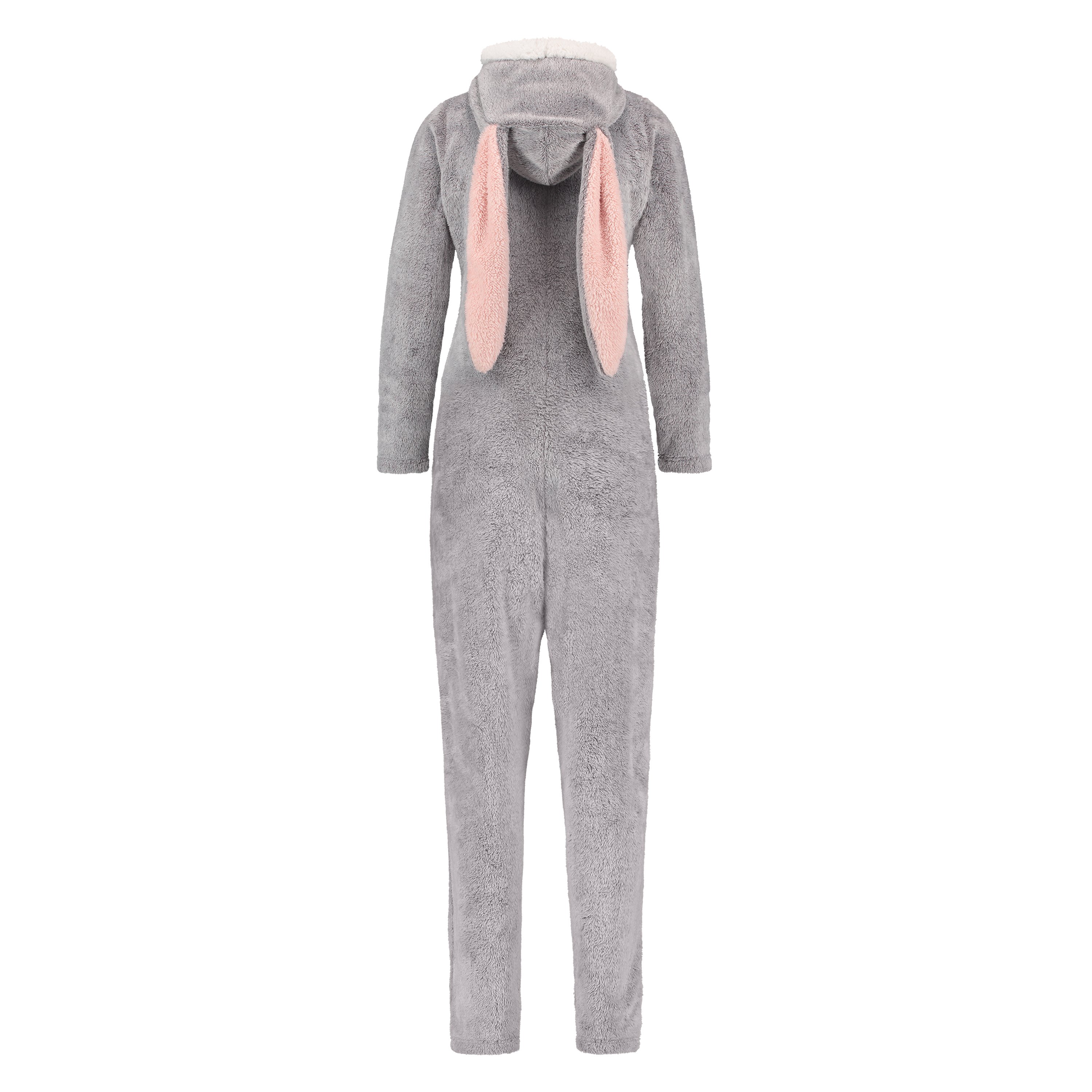 Fleece Novelty onesie-jumpsuit, Grå, main