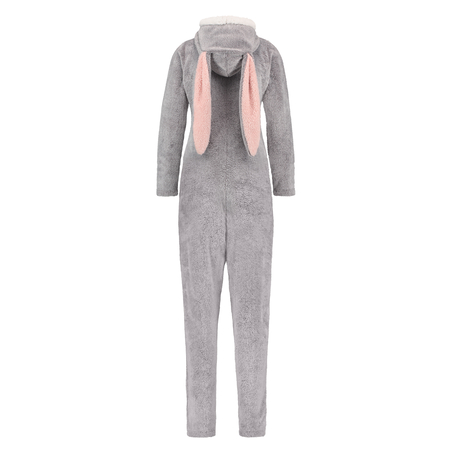 Fleece Novelty onesie-jumpsuit, Grå