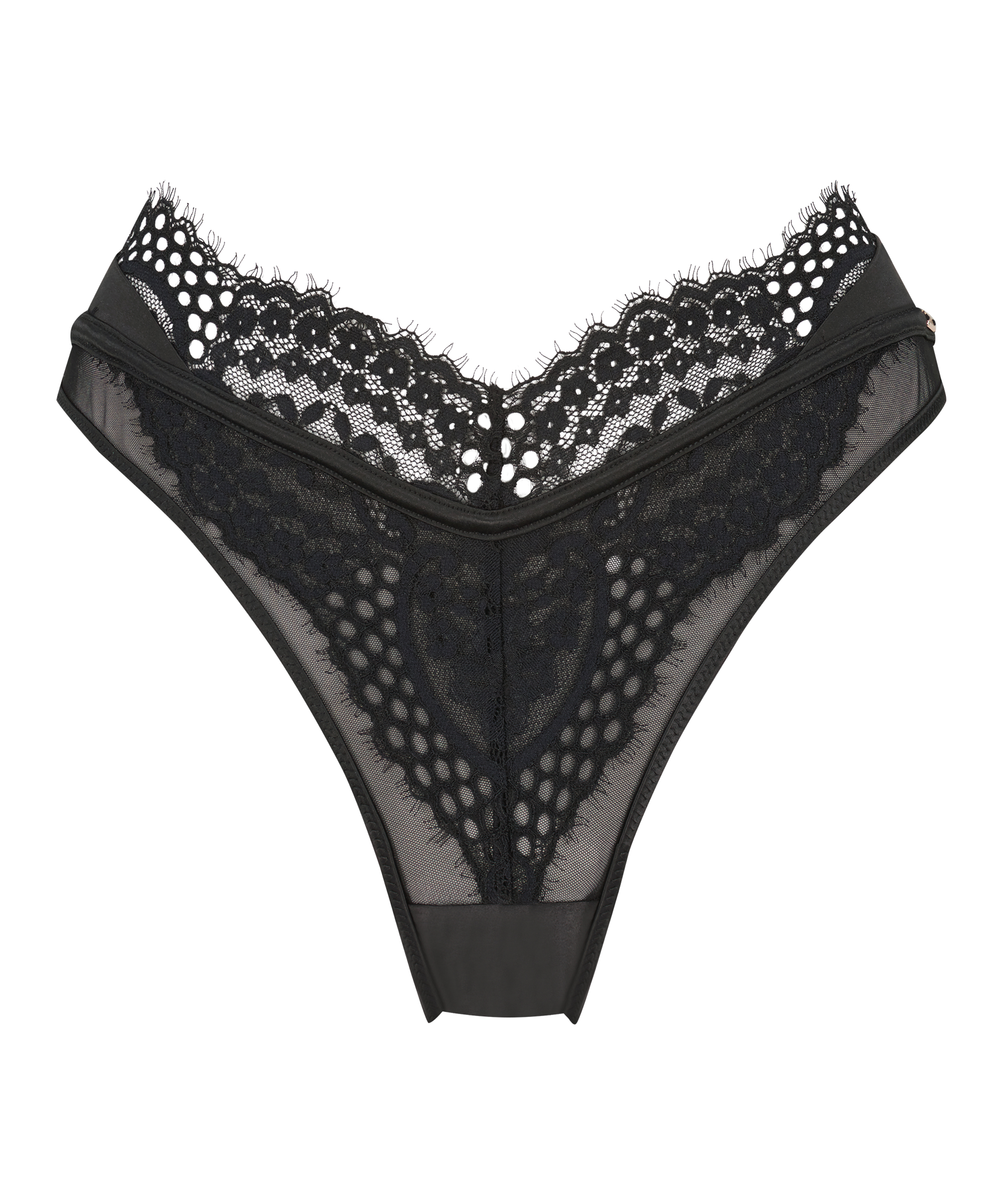 H&oslash;j brasiliansk trusse Veronica, sort, main