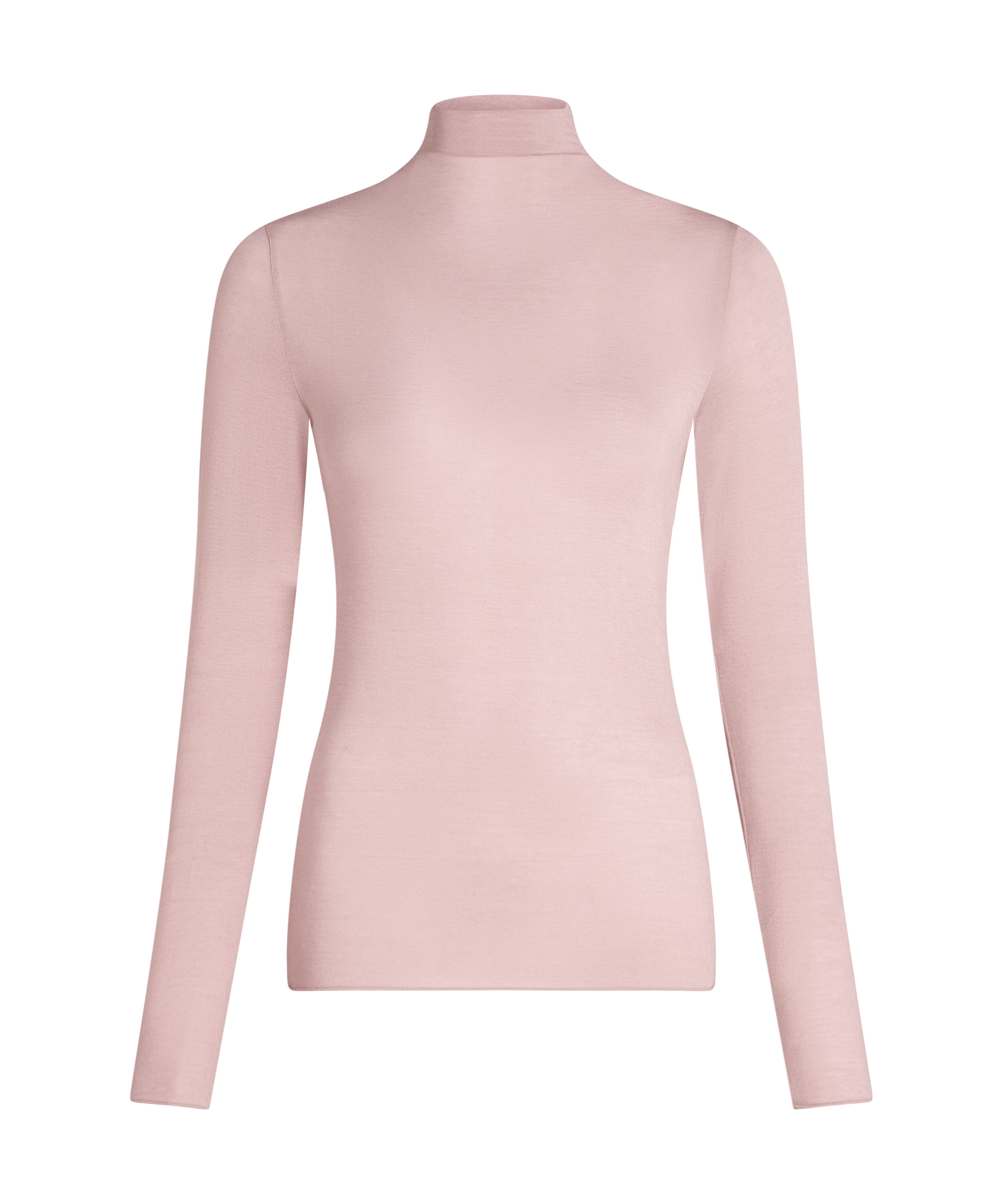 super soft rullekrave bluse med cashmere, Lyser&oslash;d