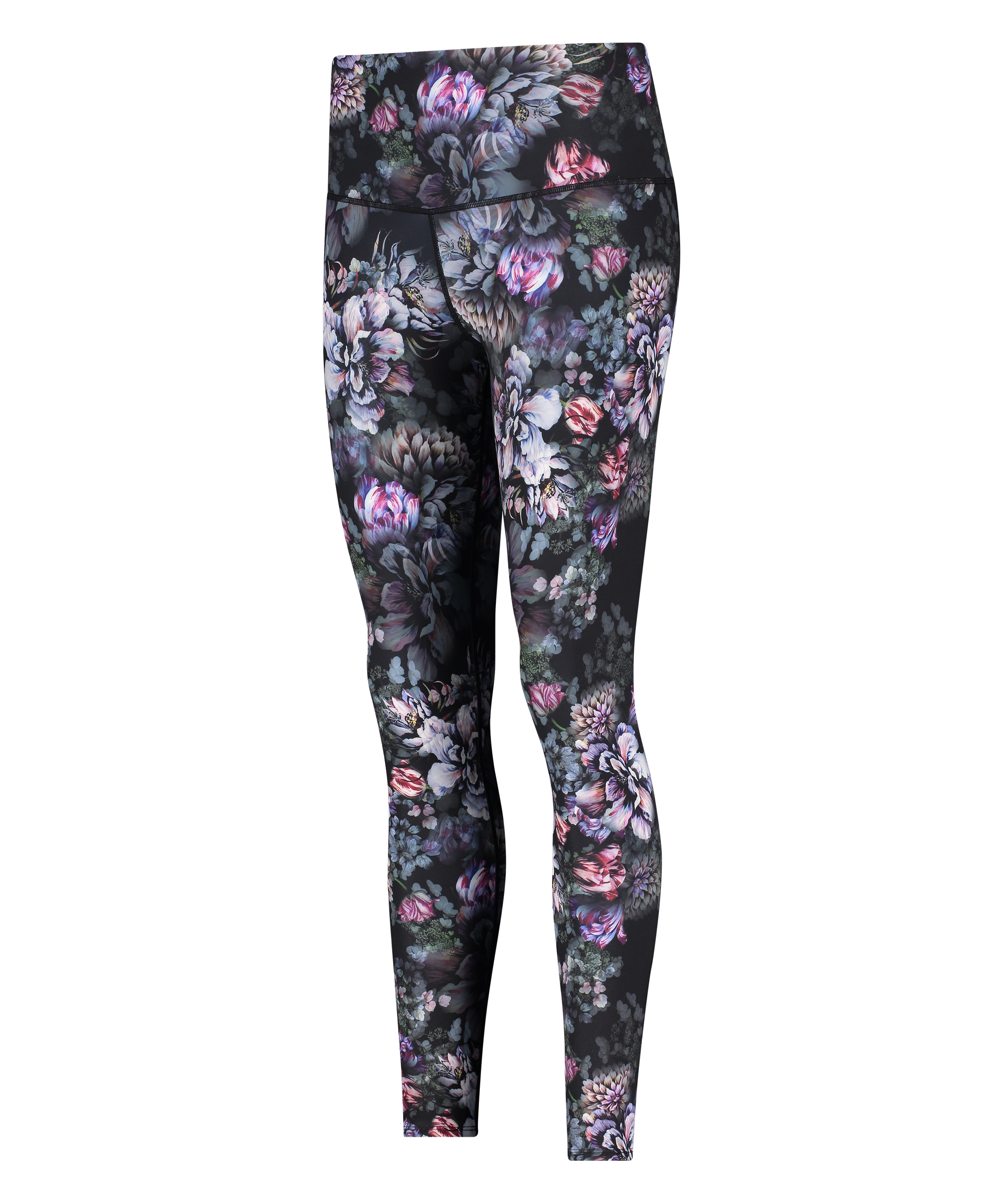 HKMX High Waisted Sportlegging Flower, sort, main
