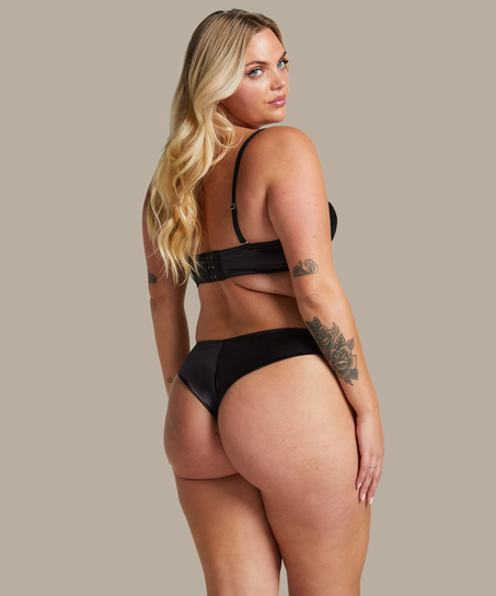 Formstøbt stropløs bøjle-bh Chalice, Sort