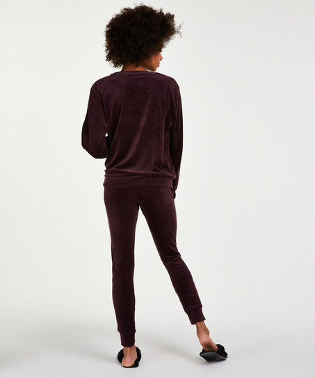 Top Velour Shimmer, Lilla