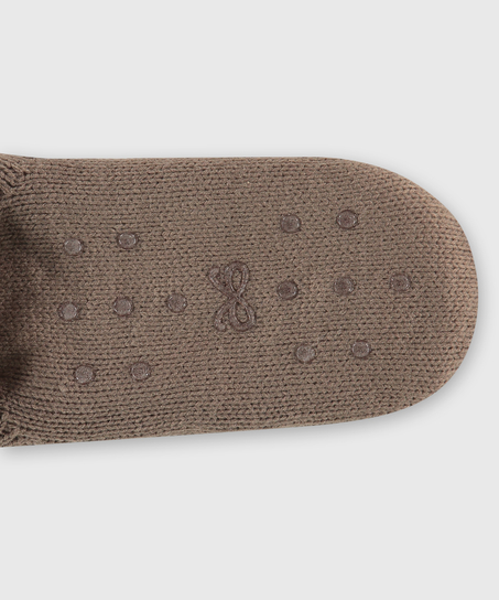 Sokker Knit Lurex, Brown