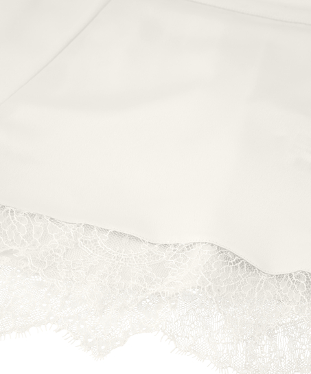 Satin shorts Camille, hvid