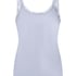 Ribbet Jersey Singlet med Blonder, Lilla