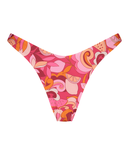 Brasiliansk trusse med h&oslash;j benudsk&aelig;ring Miami, pink