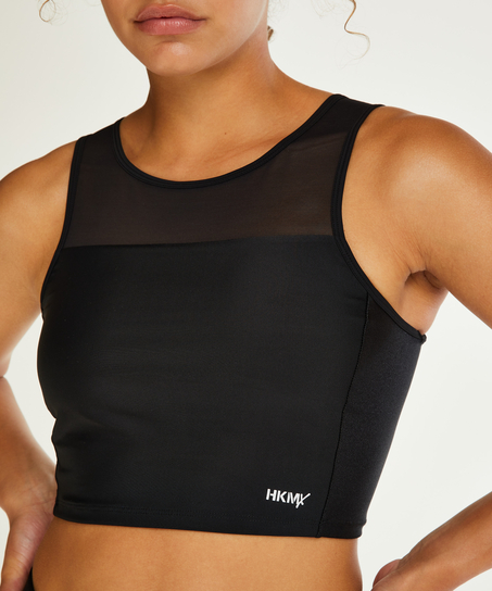 HKMX Sport cropped tanktop Shine on, Sort