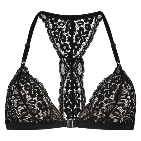 Marina formstøbt trekant-bralette, Sort