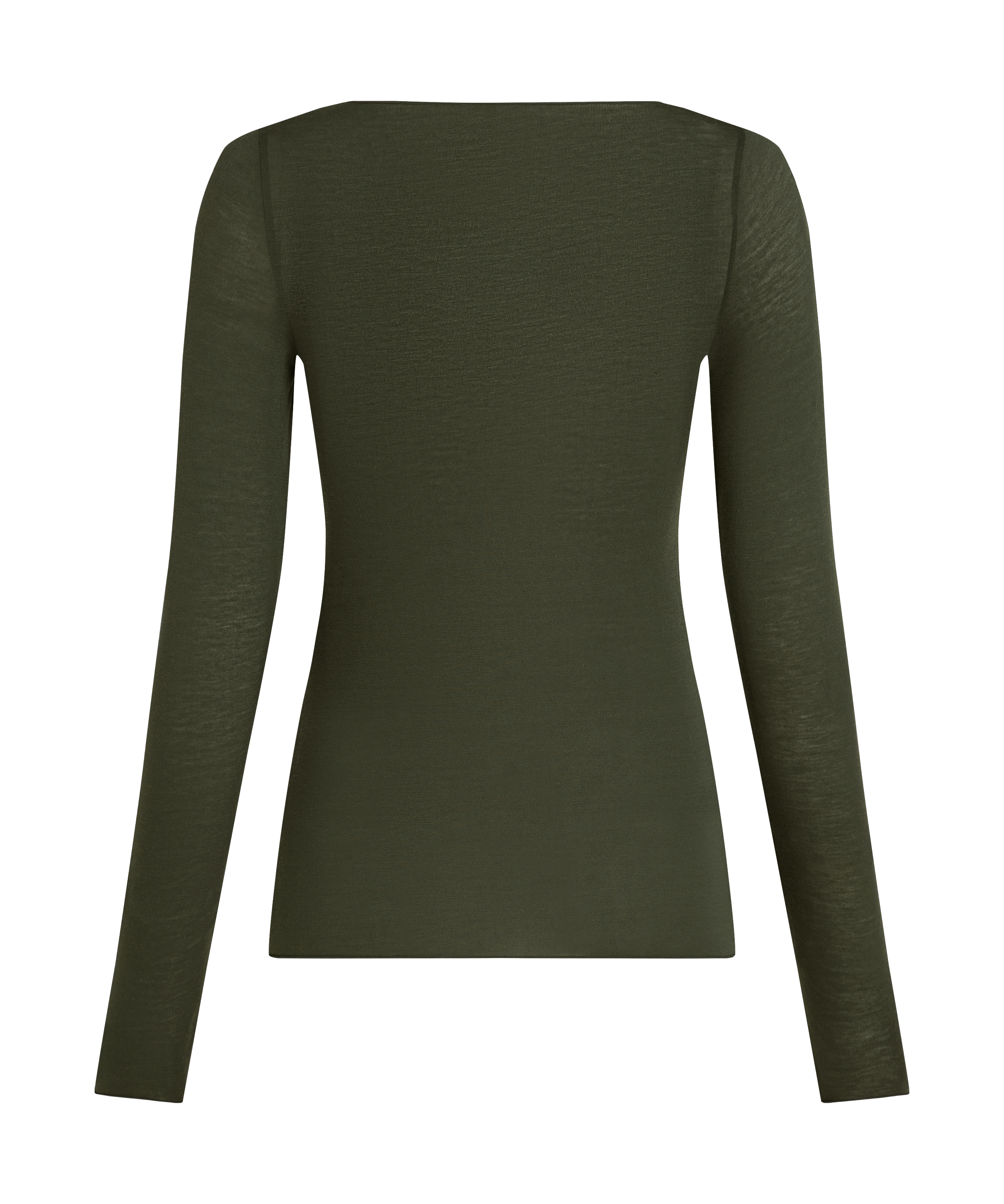 super soft bådhals bluse med cashmere, Grøn, main
