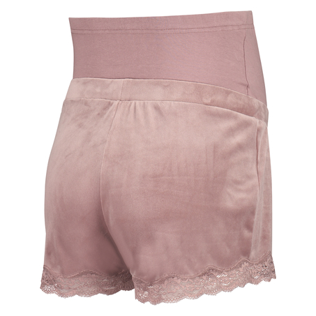 Graviditetsshorts Velour, pink