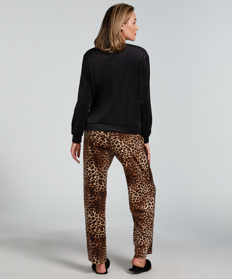 Pyjamasæt med taske, Beige