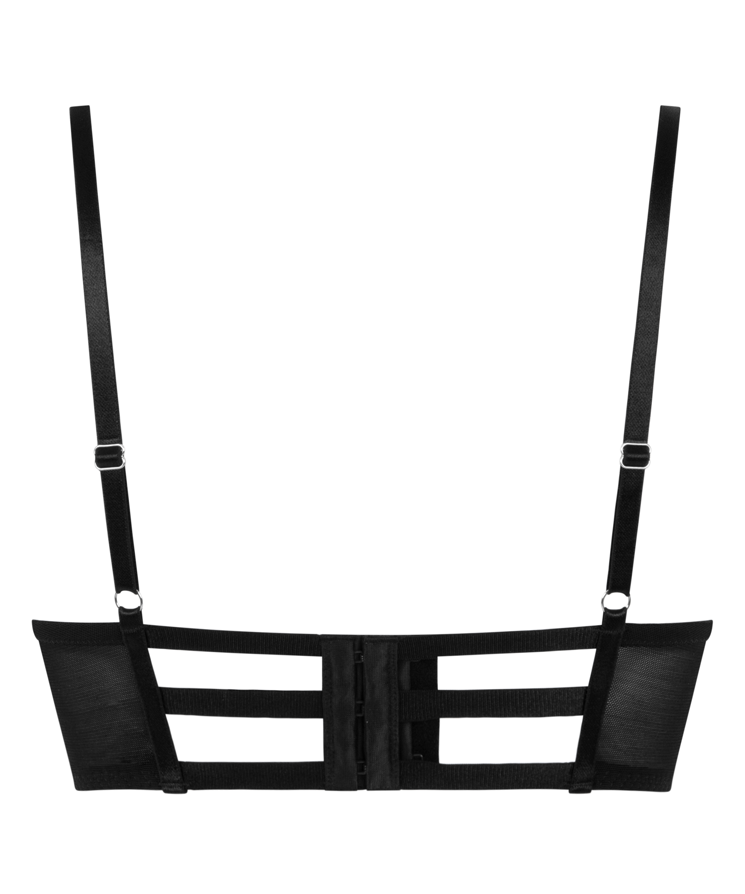 Formstøbt longline bøjle-bh Vera, Sort, main