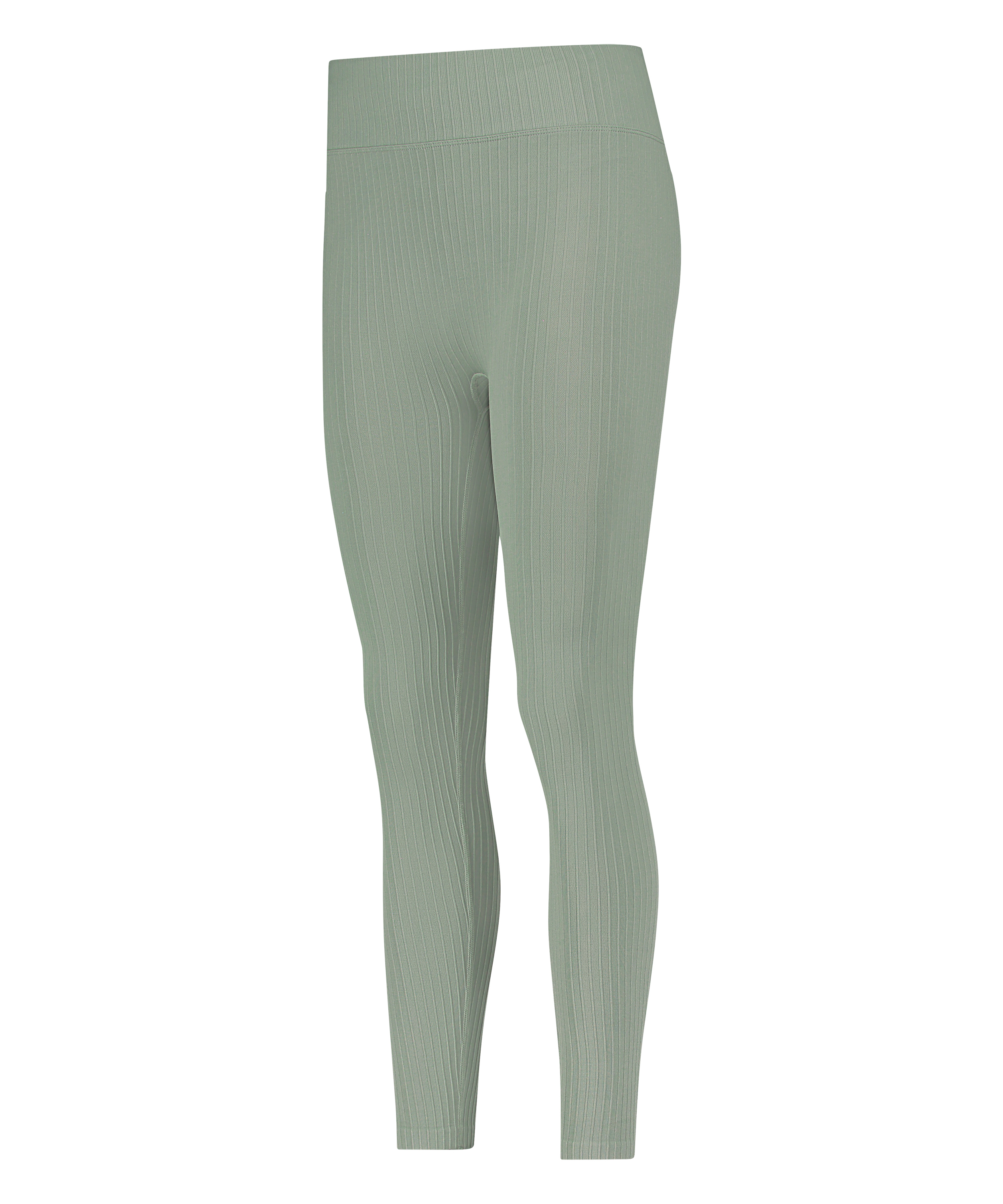 HKMX High waisted sømløse sportsleggings, Grøn, main