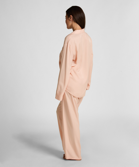 Lang&aelig;rmet satinjakke Ayla, Lyser&oslash;d