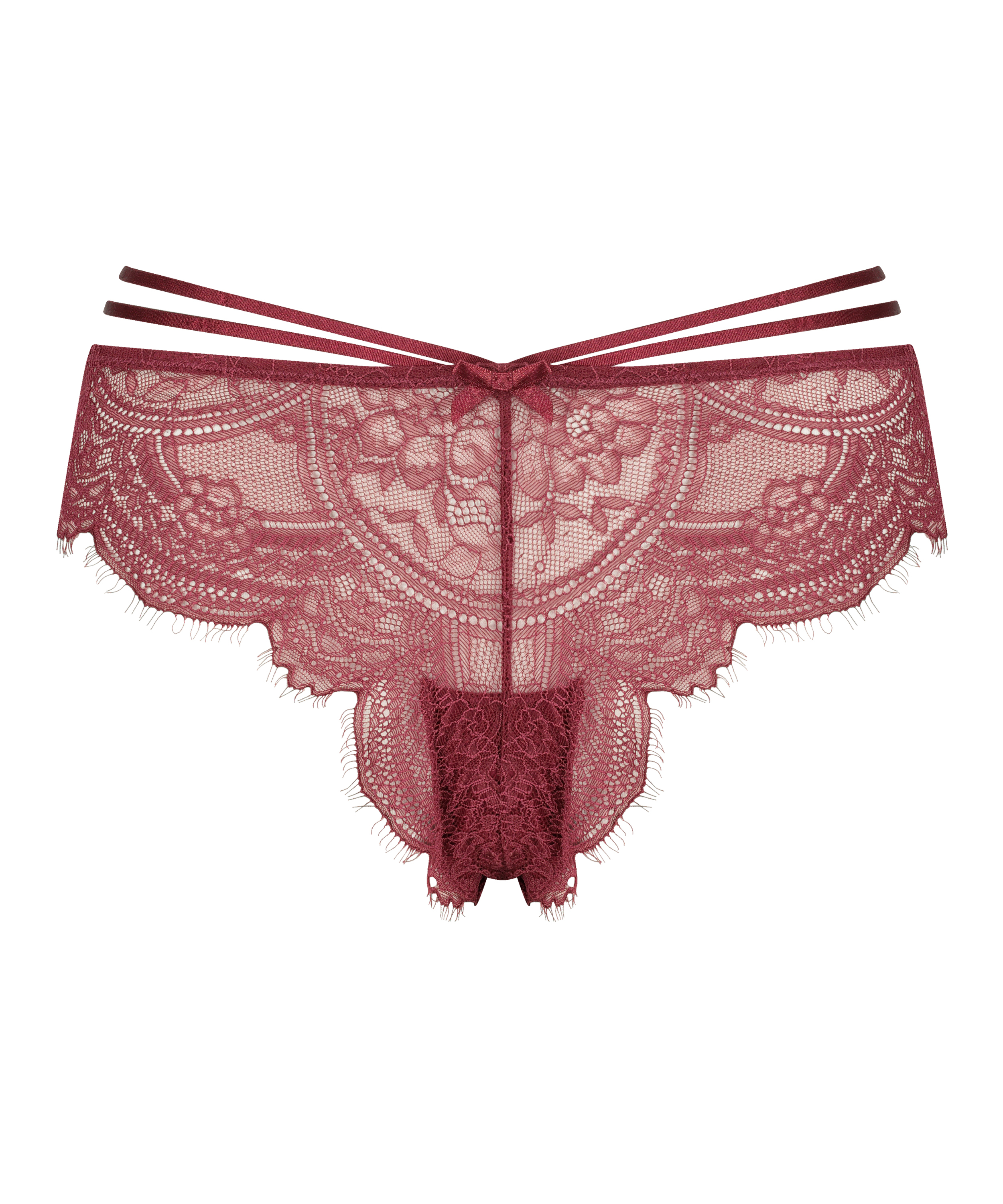 Brasiliansk trusse med høj udskæring Sian, rød, main