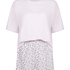 Pyjama Set Cotton Jersey Short, Lilla