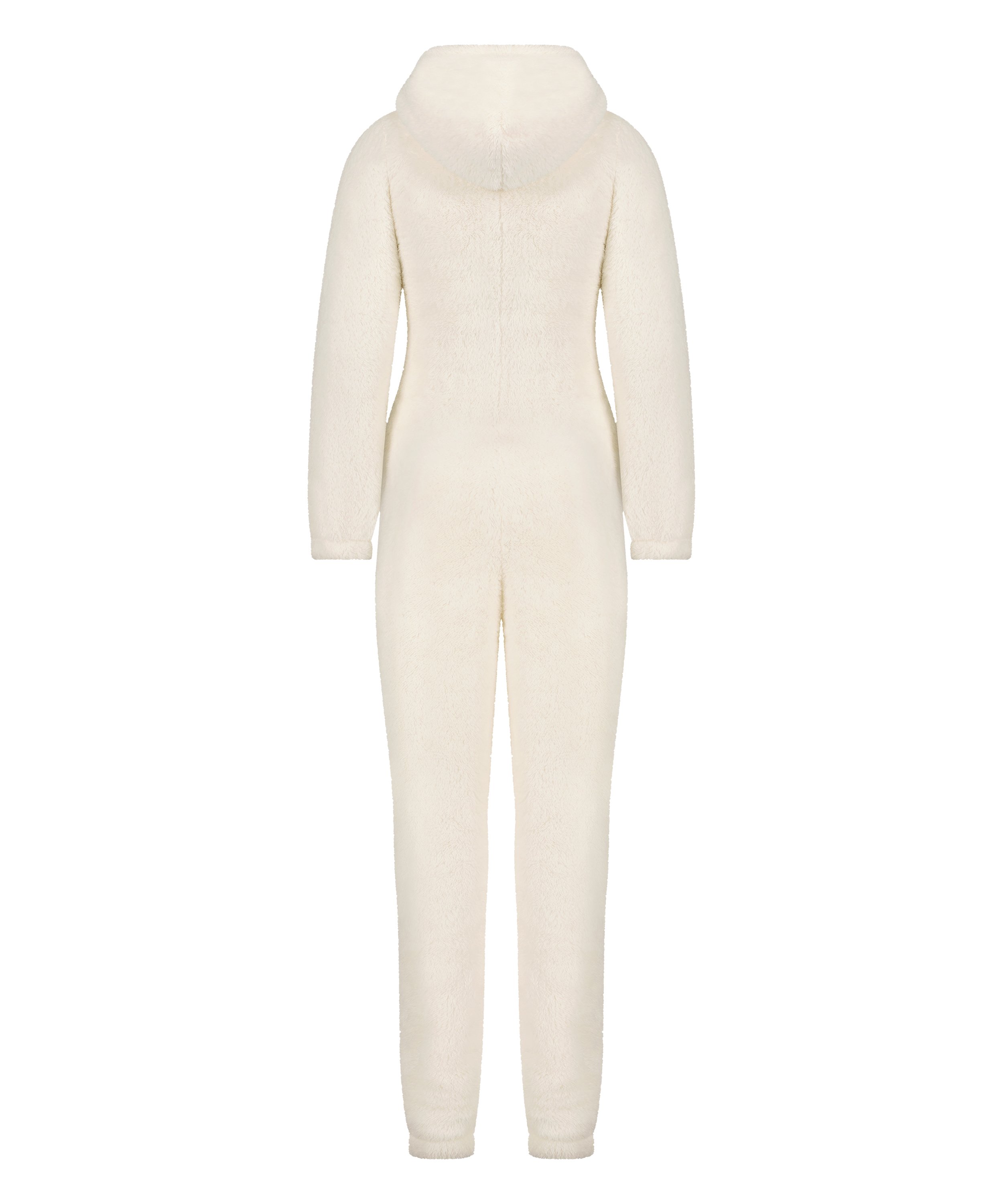 Onesie Fleece, hvid, main
