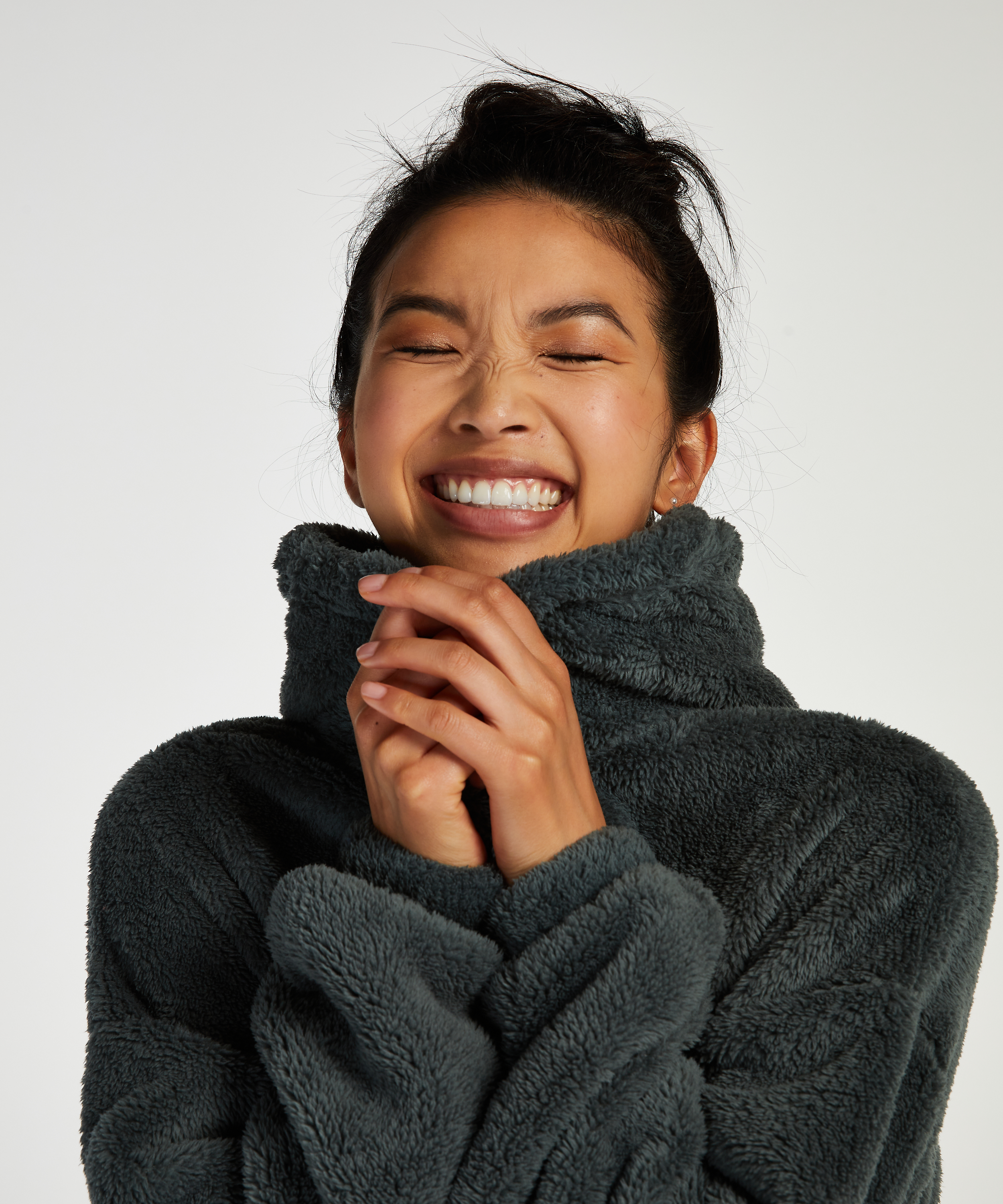 Snuggle fleece kjole, gr&oslash;n, main