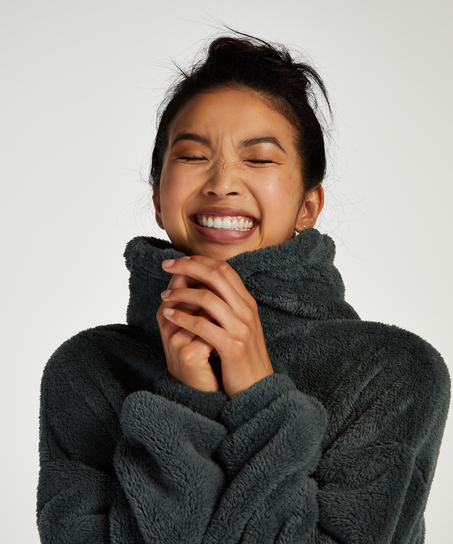 Snuggle fleece kjole, gr&oslash;n