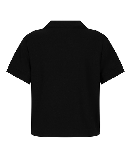 Kortærmet jerseyjakke Essential, Sort