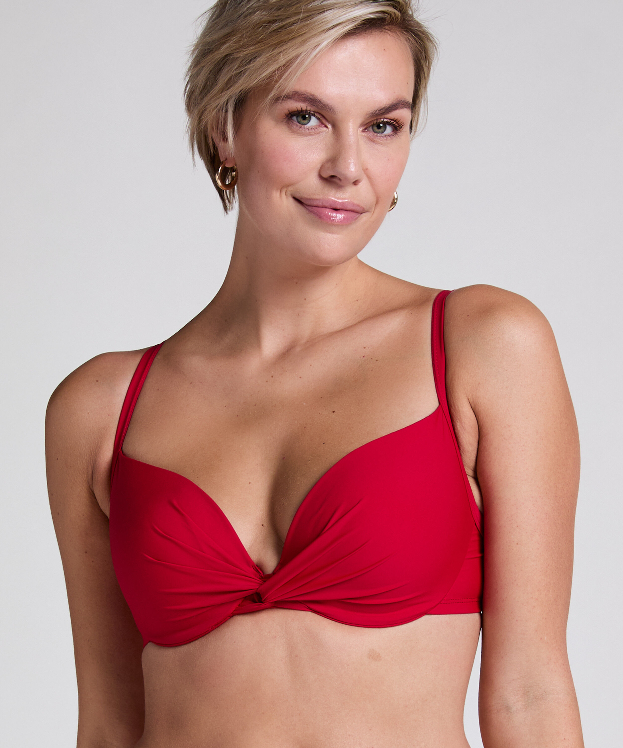 Luxe bikinitop Luna, Rød