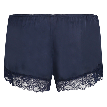 Pyjamasshorts Satin, Blå