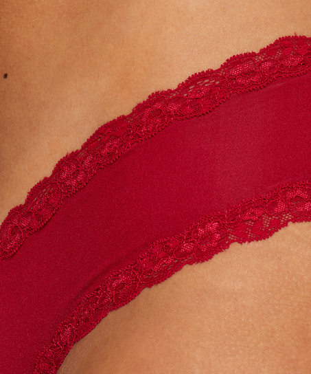 V-formet brasiliansk trusse i mikrokvalitet, Lyser&oslash;d