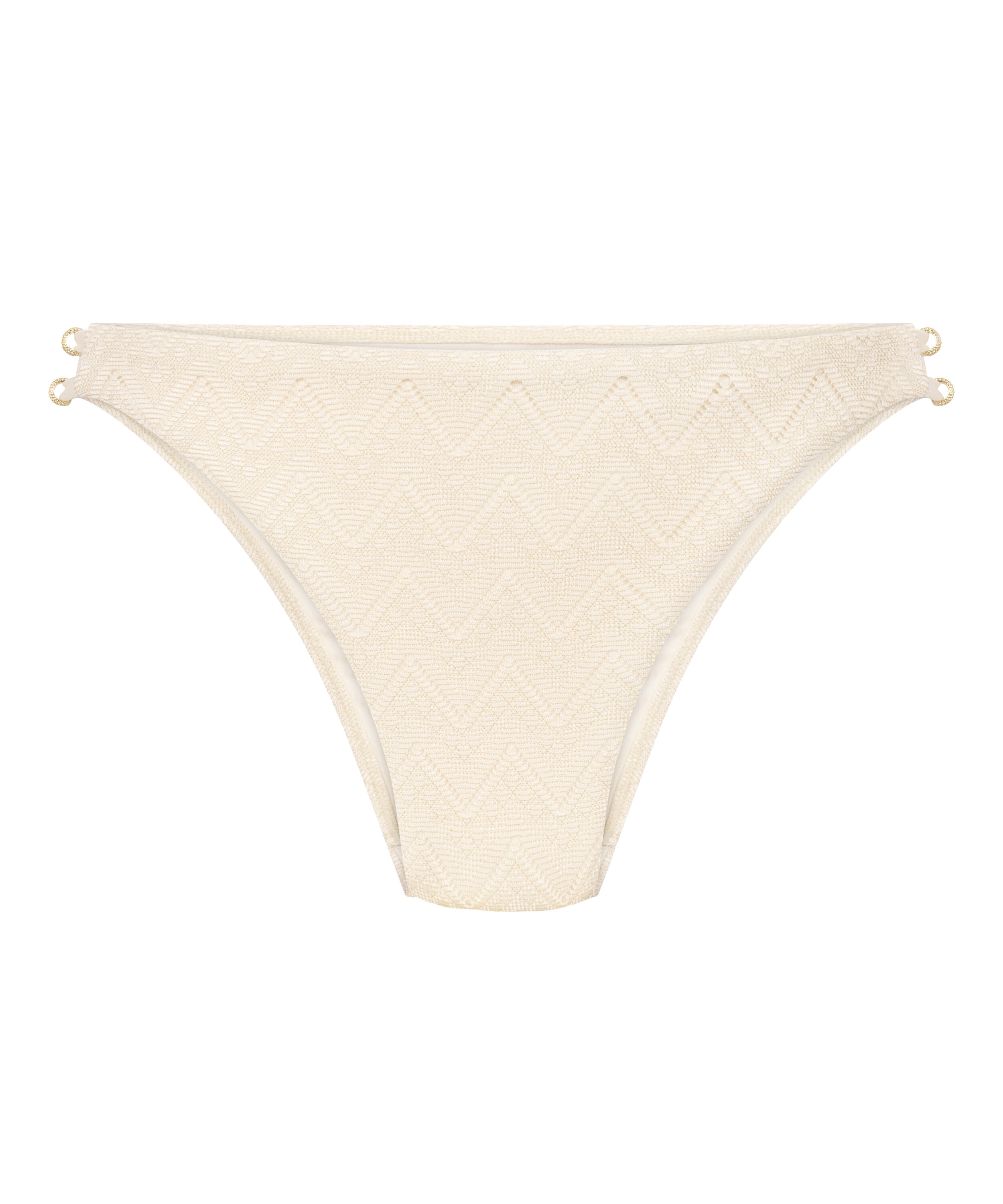 Bikinitrusse Crochet, Hvid
