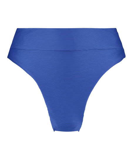 Højt udskåret bikinitrusse Rib Lagoon, blå
