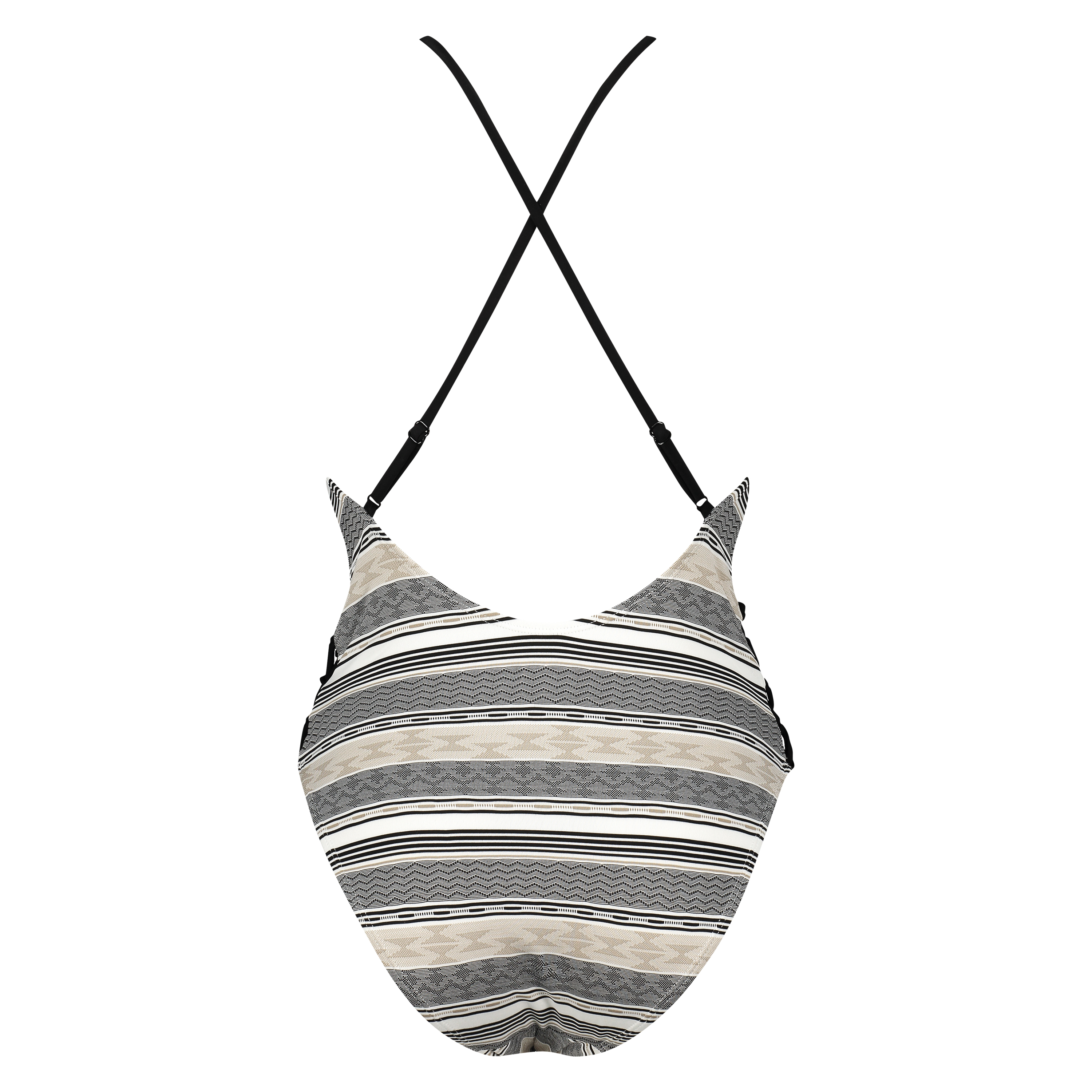 Jacquard Goddess badedragt Doutzen, sort, main