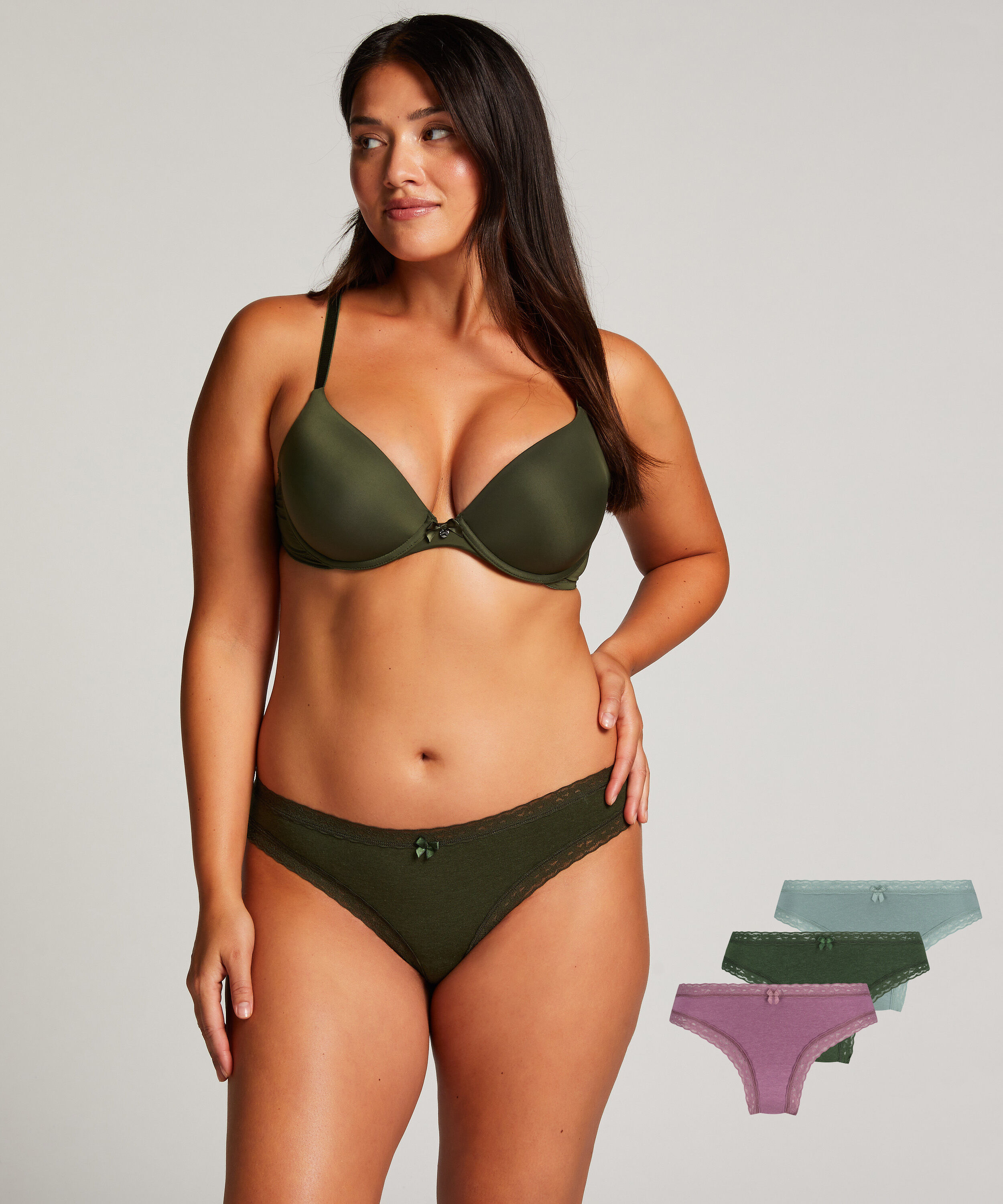 3-pak brasiliansk trusse Classics, Gr&oslash;n